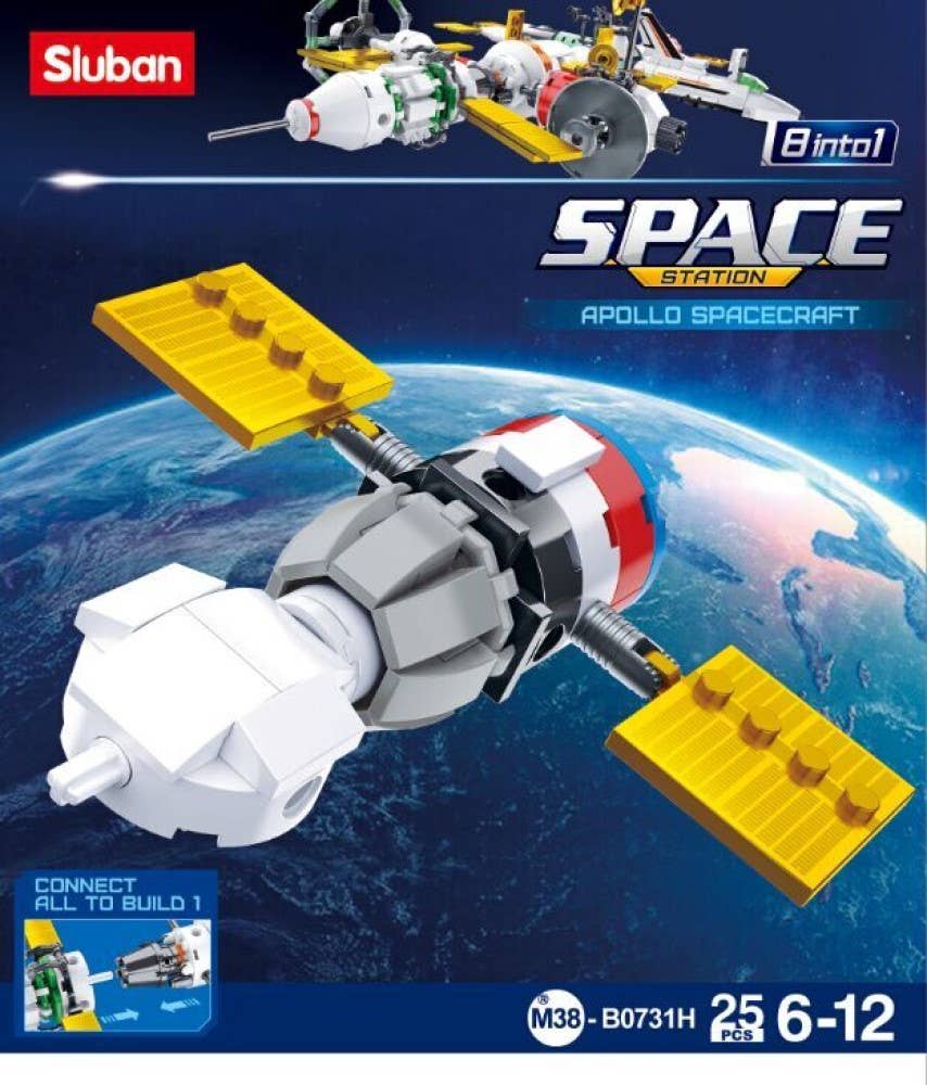 Space International Space Station Building Brick Display Set: 731 Display Set