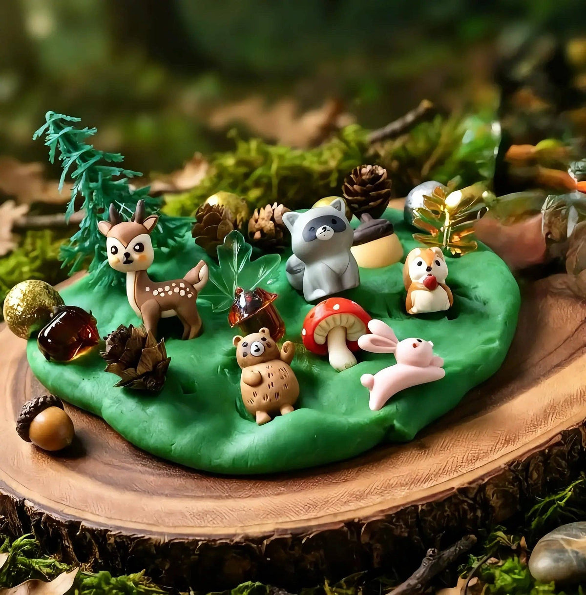 8 oz. "Woodland Animals" Dough Jar