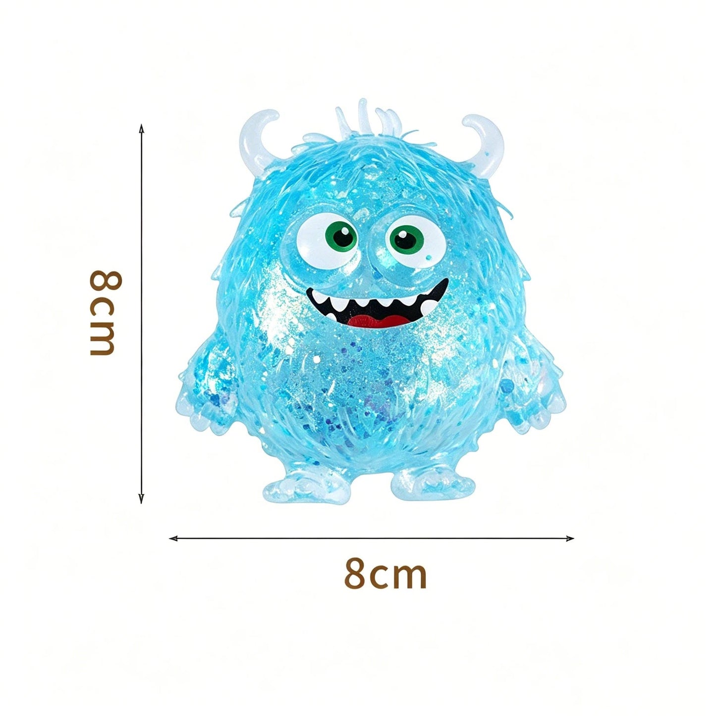 Glitter Monster Squishy Stress Relief Toy: Random color / 1 pc