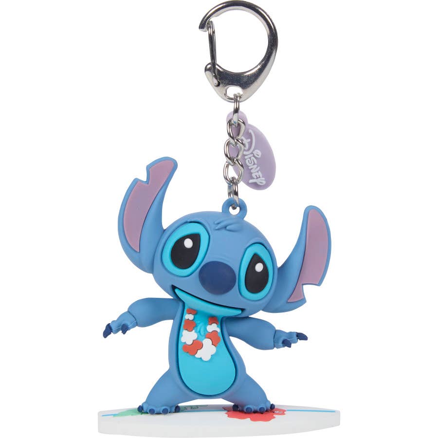 Disney Stitch Backpack Clip 4-stlyes 16pc Clip Strip