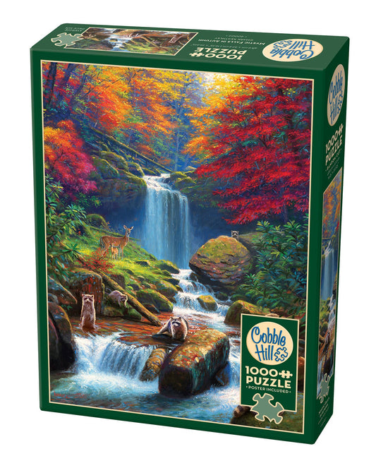 Mystic Falls in Autumn 1000-Piece Cobble Hill Puzzle