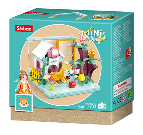 Mini Handicrafts Pets Building Brick Display Set