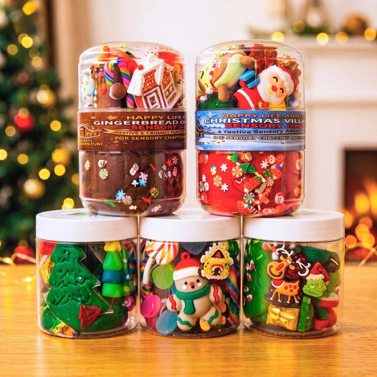 Christmas Dough Jars: 8 oz. Make a Gingerbread Cookie
