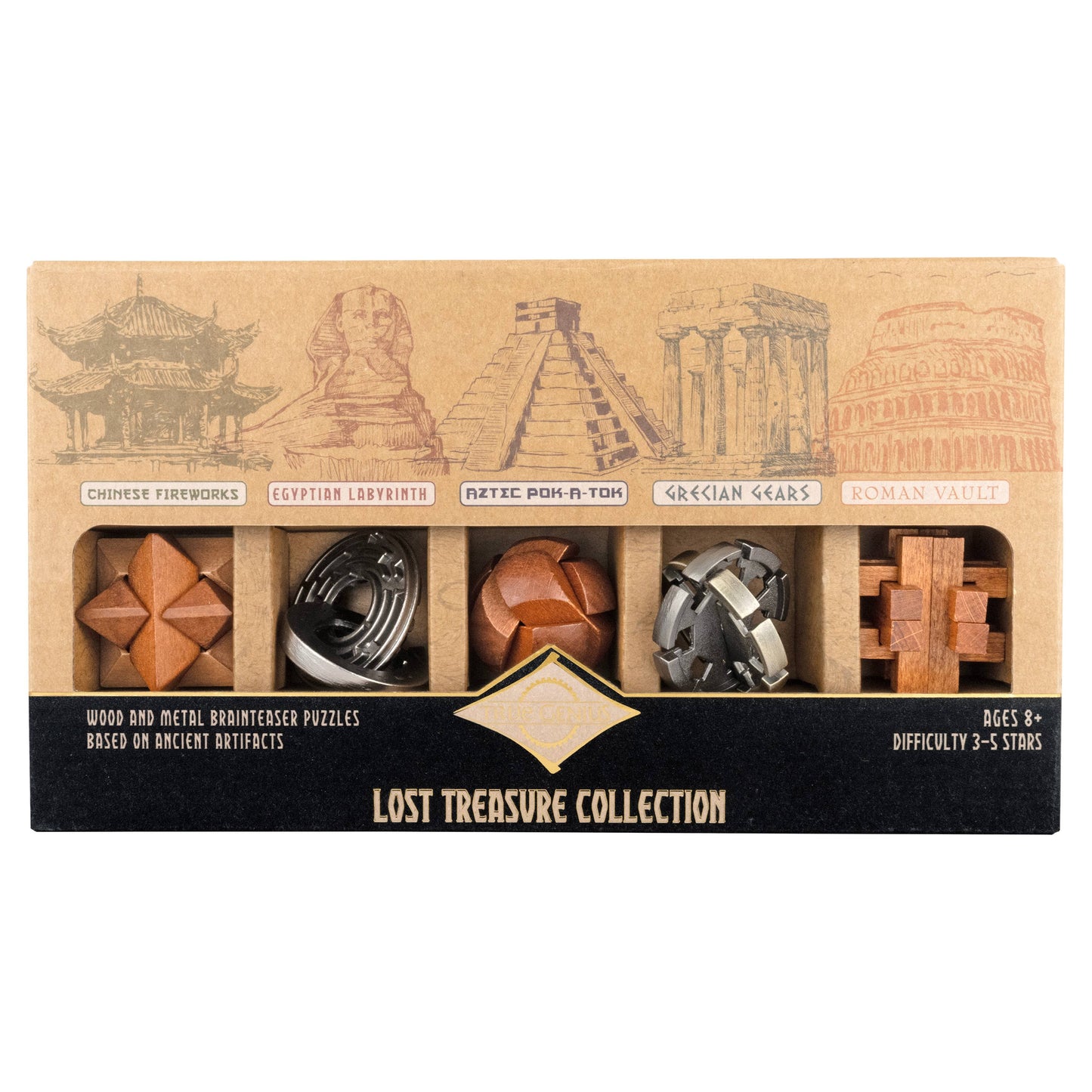 True Genius Lost Treasure Puzzle Collection