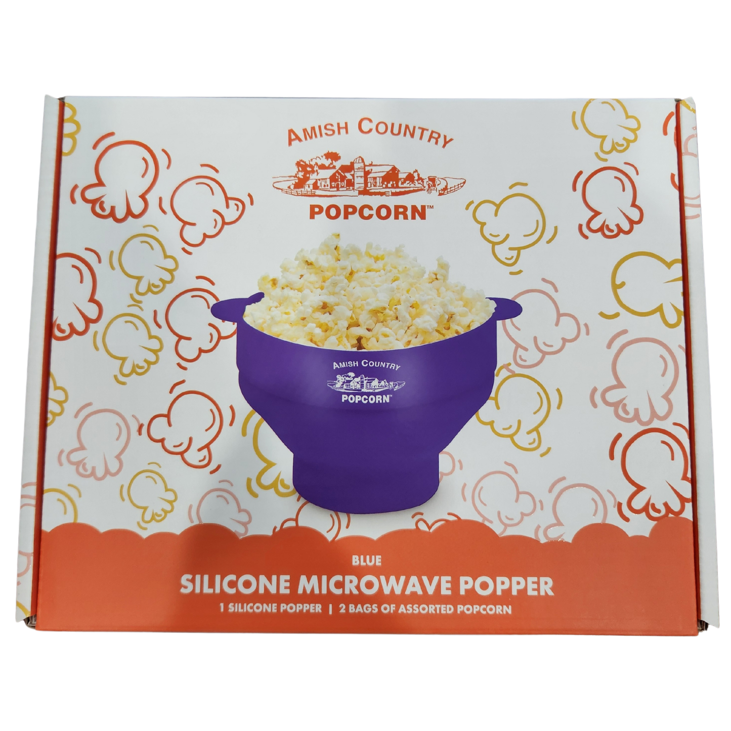 Silicone Microwave Popper: Purple