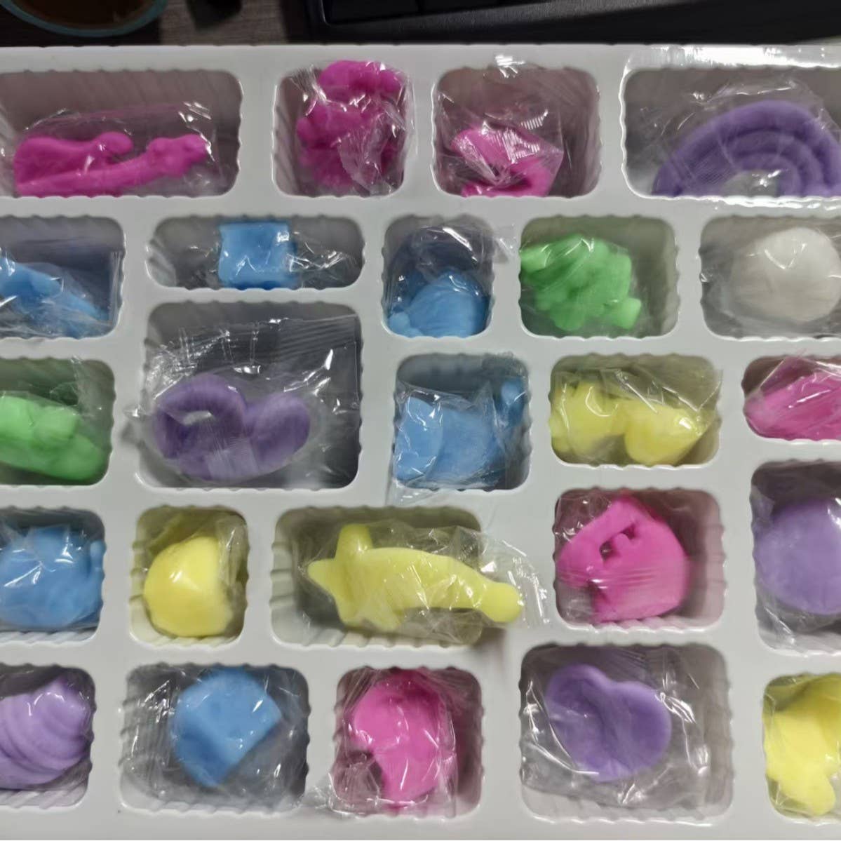 Advent Calendar Squishy Toy Set: Multi-Colored / One size