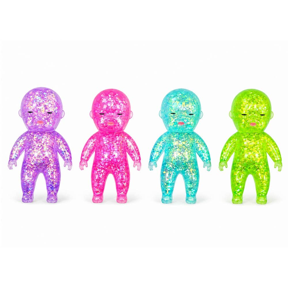 12PCS - Glittered Figure Doll Squeeze Stress Relief Toy