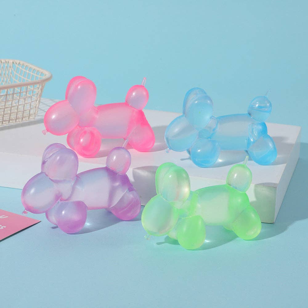 Balloon Dog TPR Squishy Toy Slow Rising Stress Relief Squeeze Toy: Random color / 1 pc