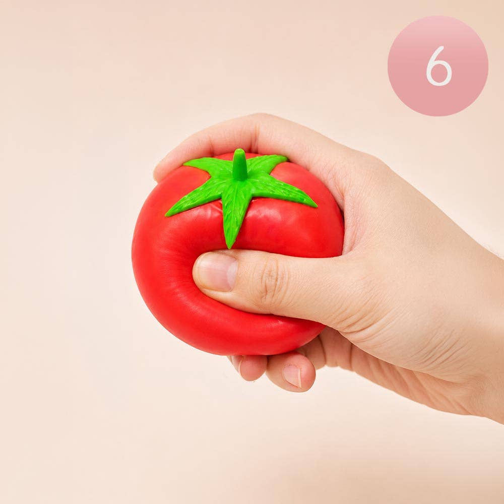 6PCS - Tomato Squeeze Squishy Stress Relief Toy