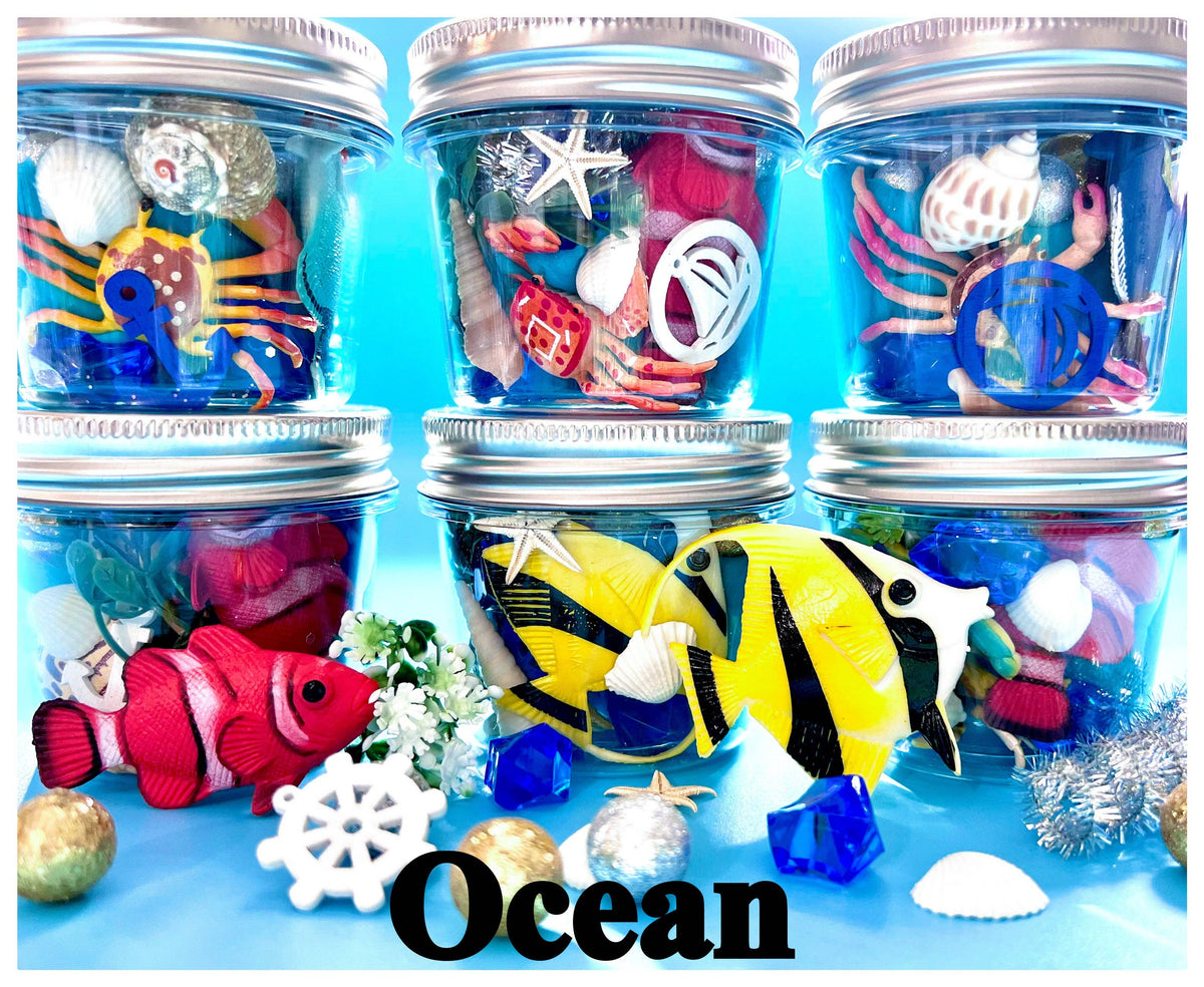 "Summer" Play Dough Jars: Moana 4 oz.