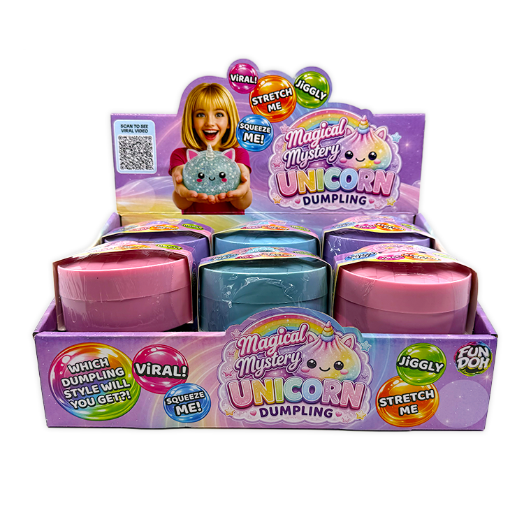 Fun Doh Unicorn Mystery Dumpling Squishy Toy - 12/Display: Wholesale Price