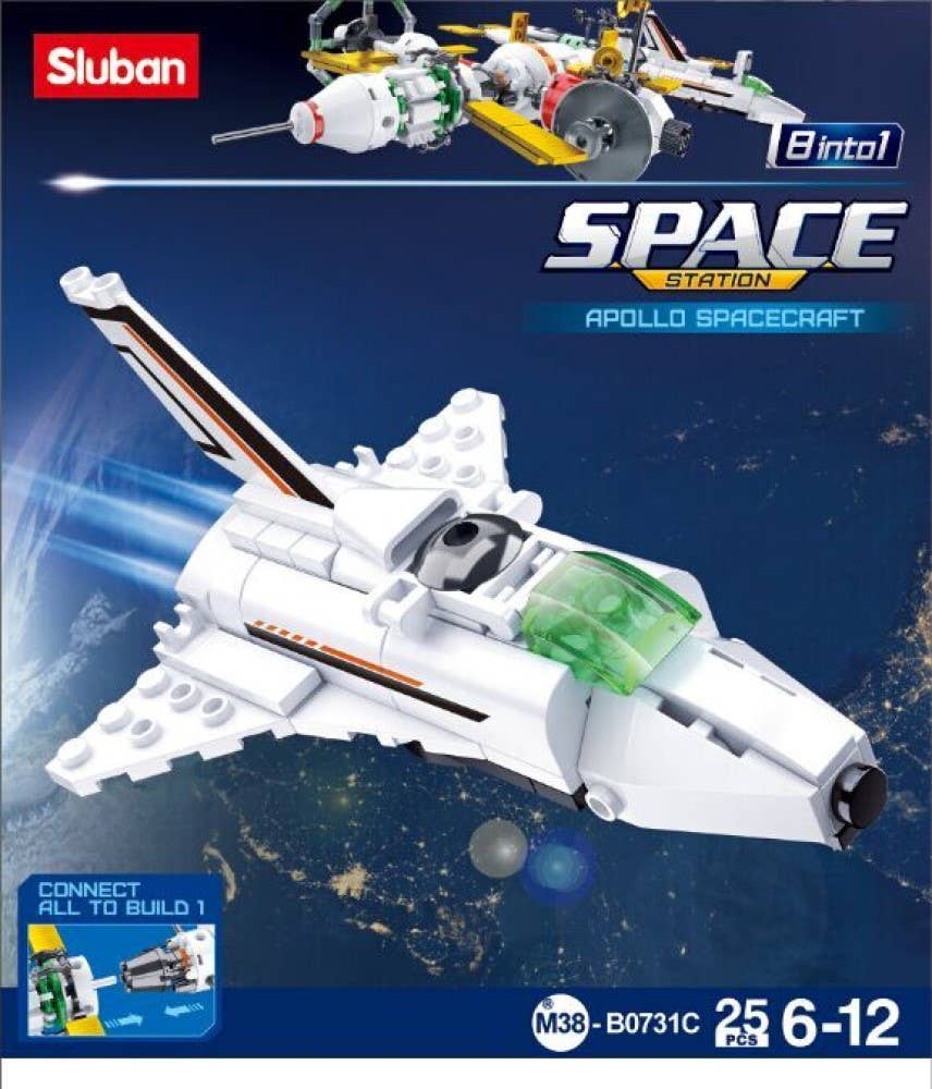 Space International Space Station Building Brick Display Set: 731 Display Set