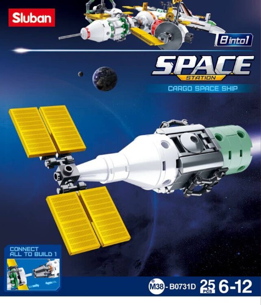 Space International Space Station Building Brick Display Set: 731 Display Set