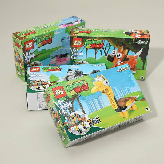 12PCS - Animal World Building Block Toy