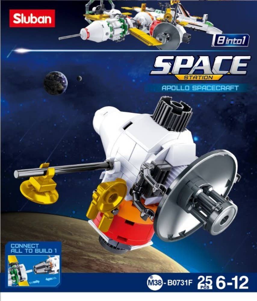 Space International Space Station Building Brick Display Set: 731 Display Set