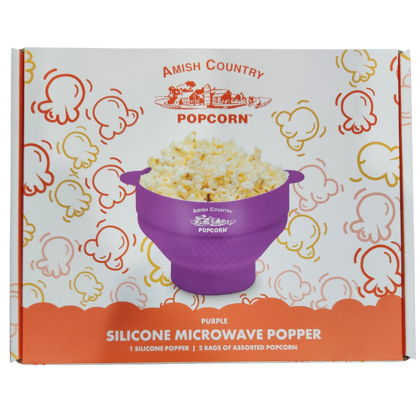 Silicone Microwave Popper: Purple