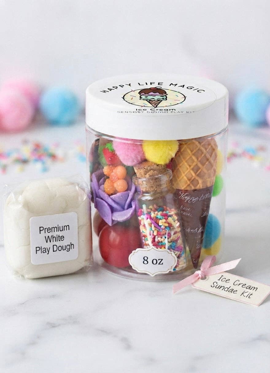 8 oz. Sensory Dough Jars: Elsa/ Snow Queen