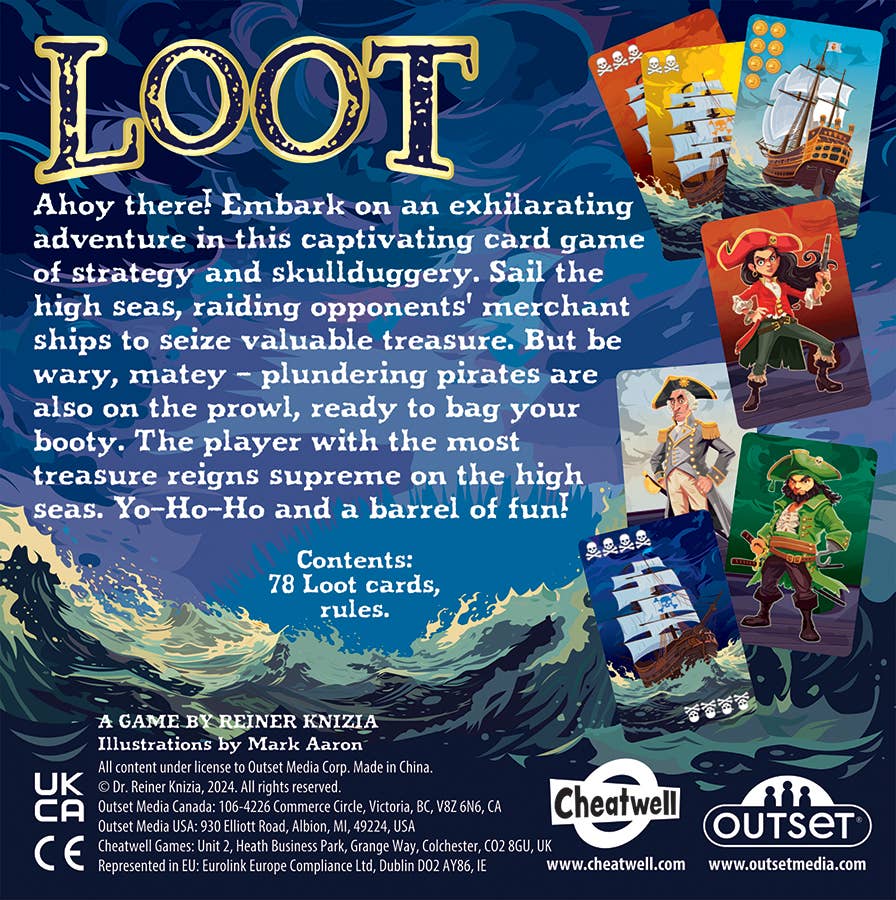Loot - The Fast Placed Pirate Card Game by Reiner Knizia