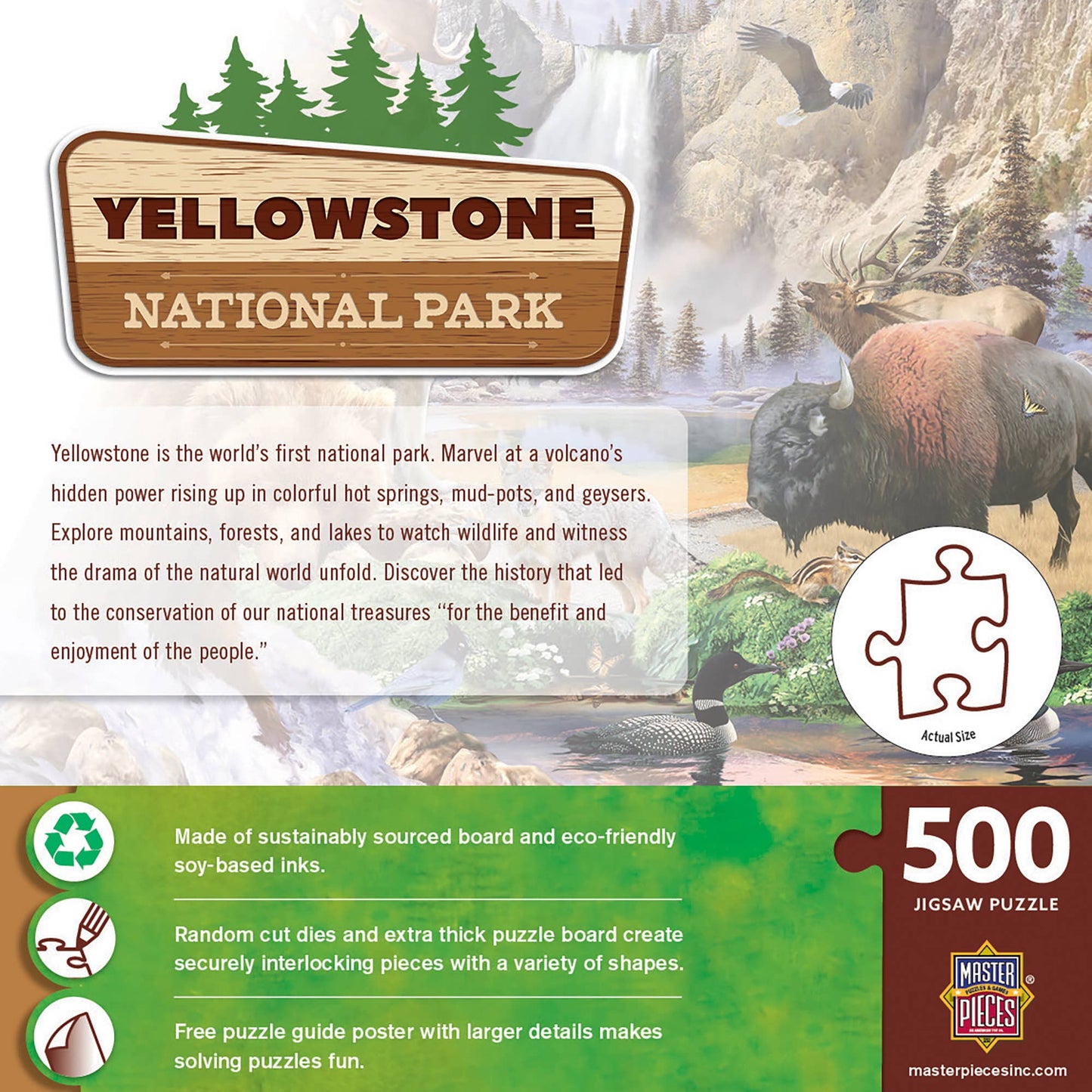 Yellowstone National Park 500 Piece Puzzle