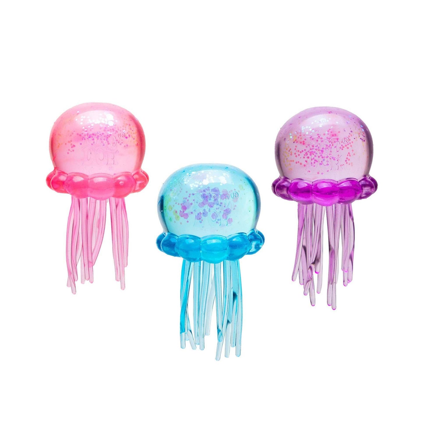 Glitter Jellyfish Toy Slow Rising Stress Relief Squeeze Toy Boxed Set: Jellyfish / 1 box(12pcs)