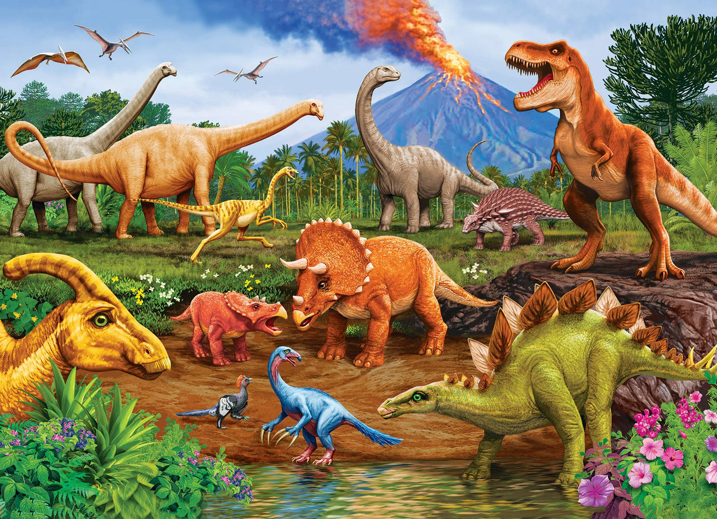 Triceratops & Friends (Tray) 35-Piece Puzzle