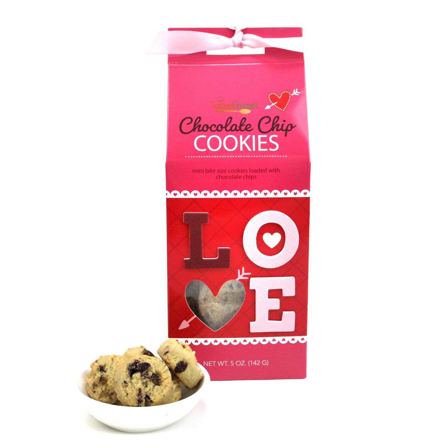 Valentine LOVE Cookies - Chocolate Chip & Cherry: Pink - Chocolate Chip Cherry