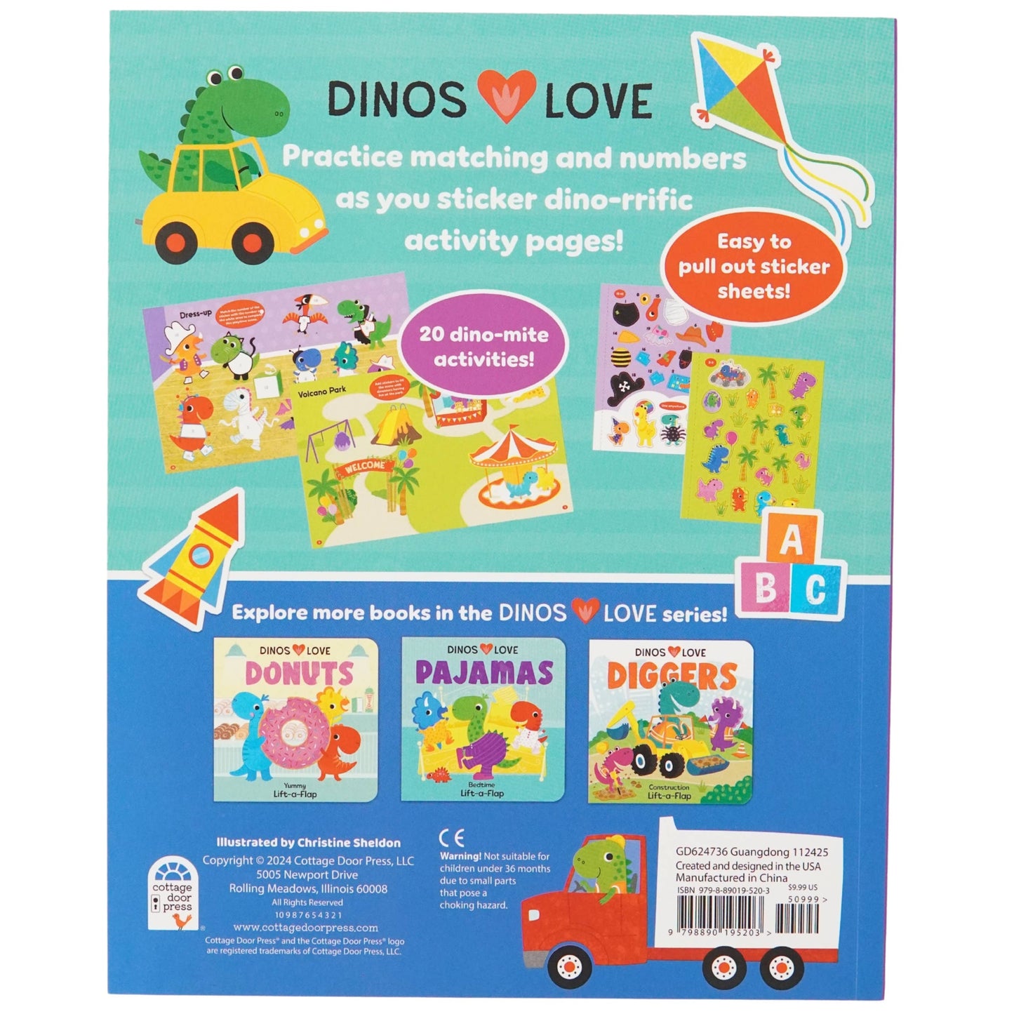 Dinos Love Stickers Activity Book