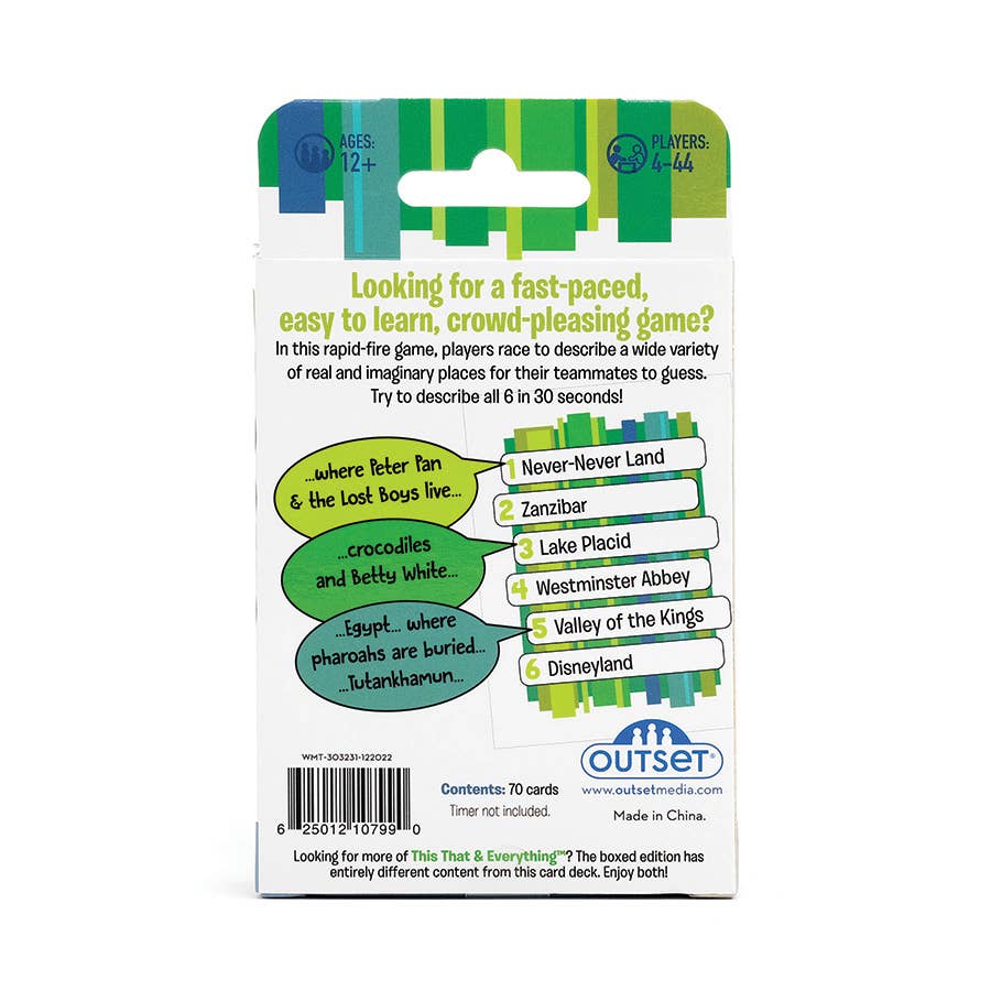 This That and Everything: Places Card Game