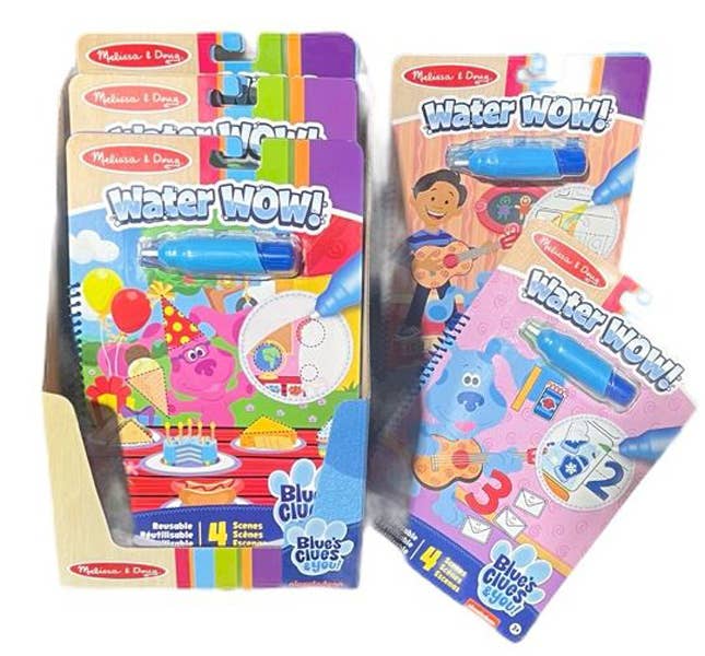 Blues Clues Water Wow Activity Books with Display