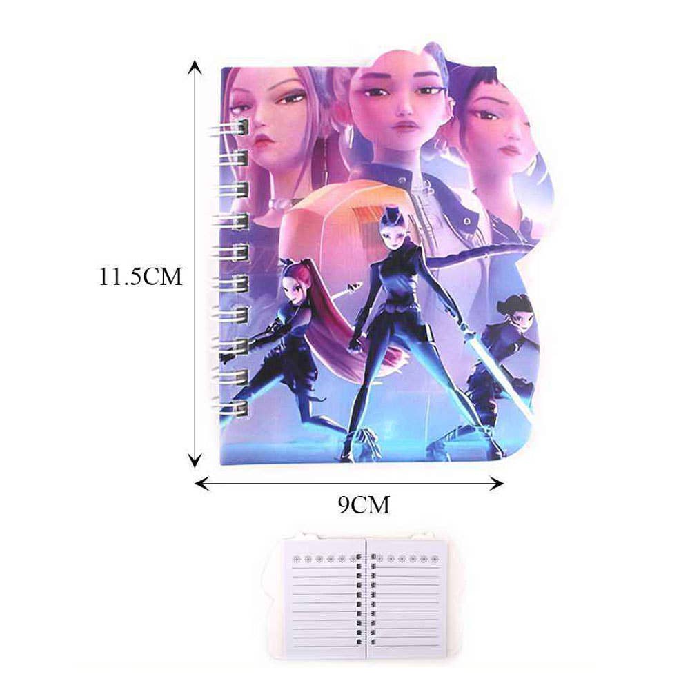 12PCS - Kpop Demon Hunters HUNTRIX Printed Notebook