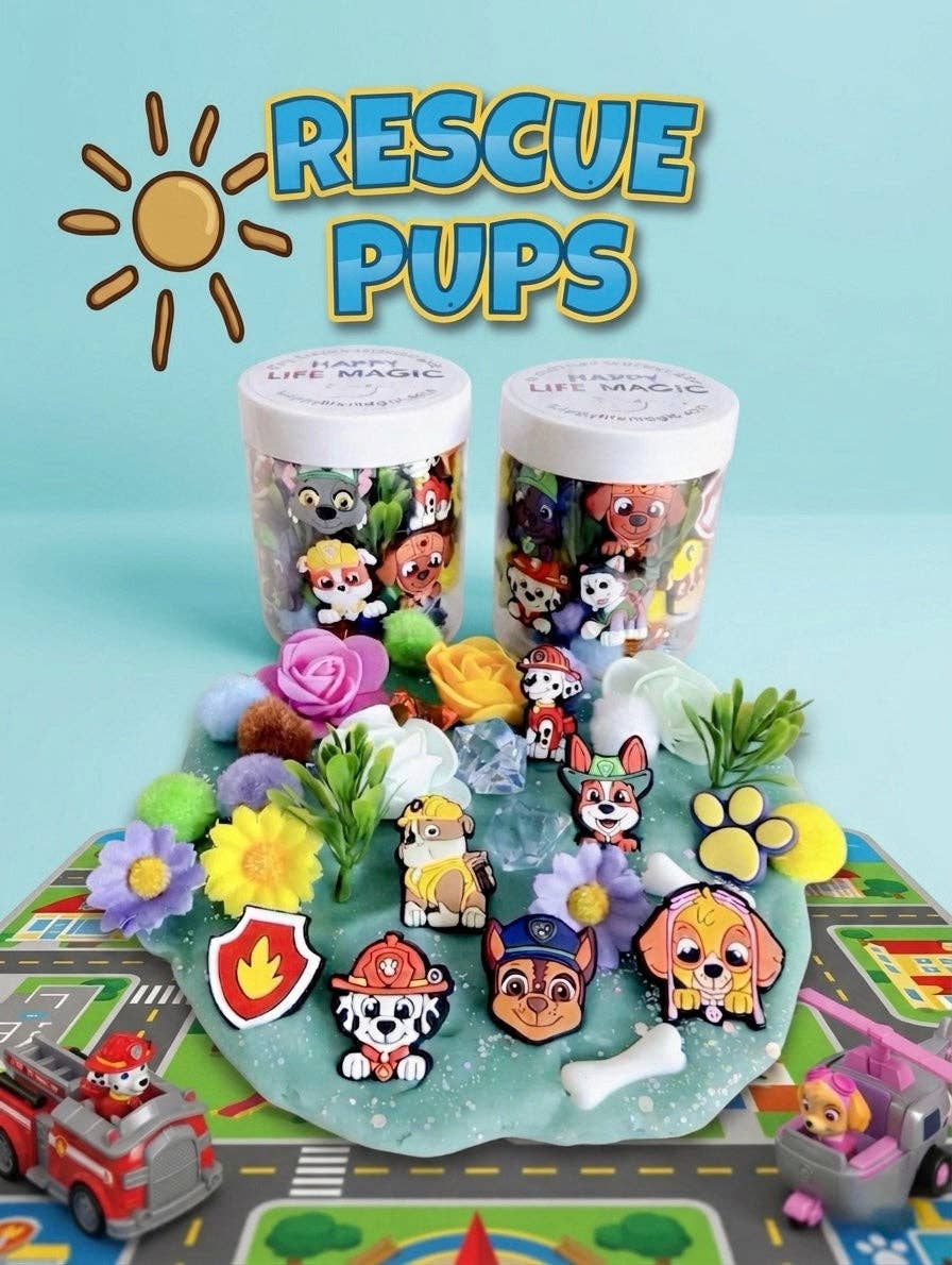 8 oz. Sensory Dough Jars: Cute Hawaii Character