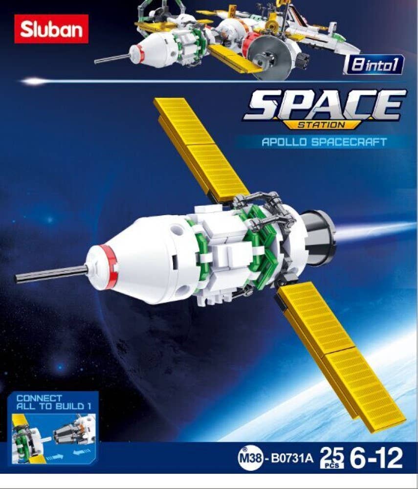 Space International Space Station Building Brick Display Set: 731 Display Set