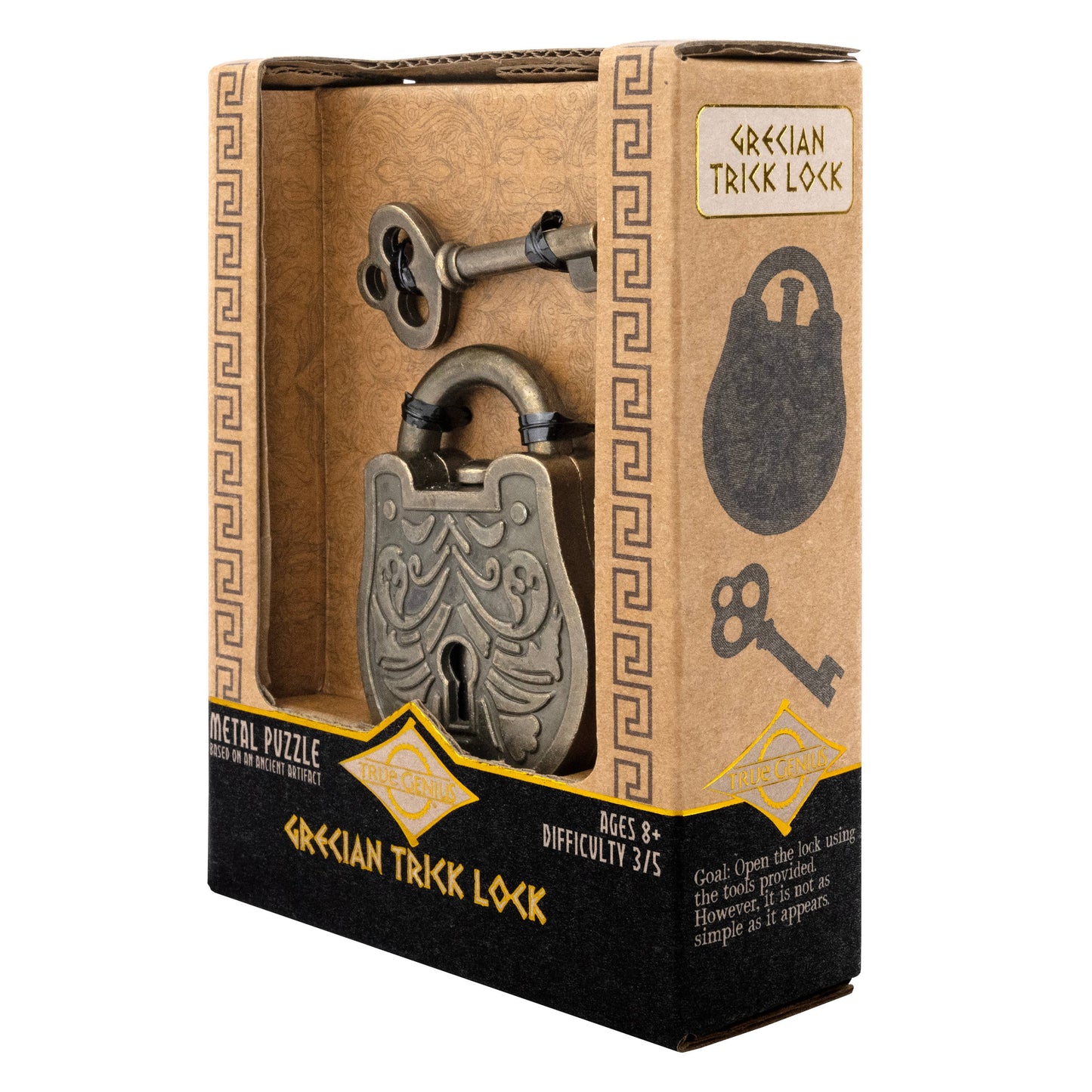 True Genius Grecian Trick Lock Puzzle