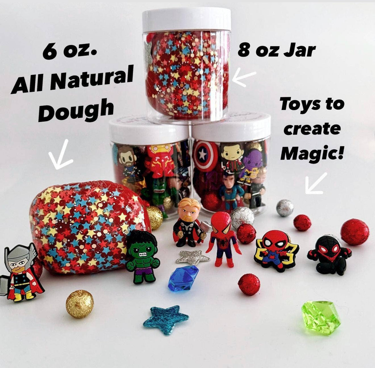 8 oz. Sensory Dough Jars: Construction