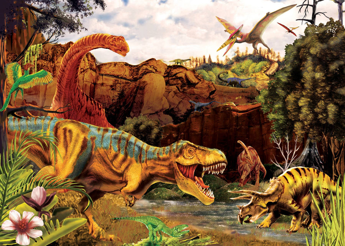Dino Story (tray) 35-Piece Cobble Hill Puzzle