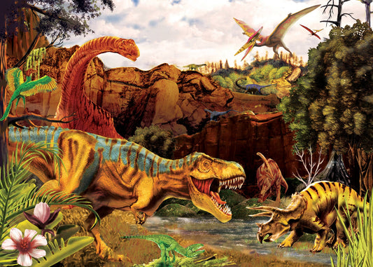 Dino Story (tray) 35-Piece Cobble Hill Puzzle