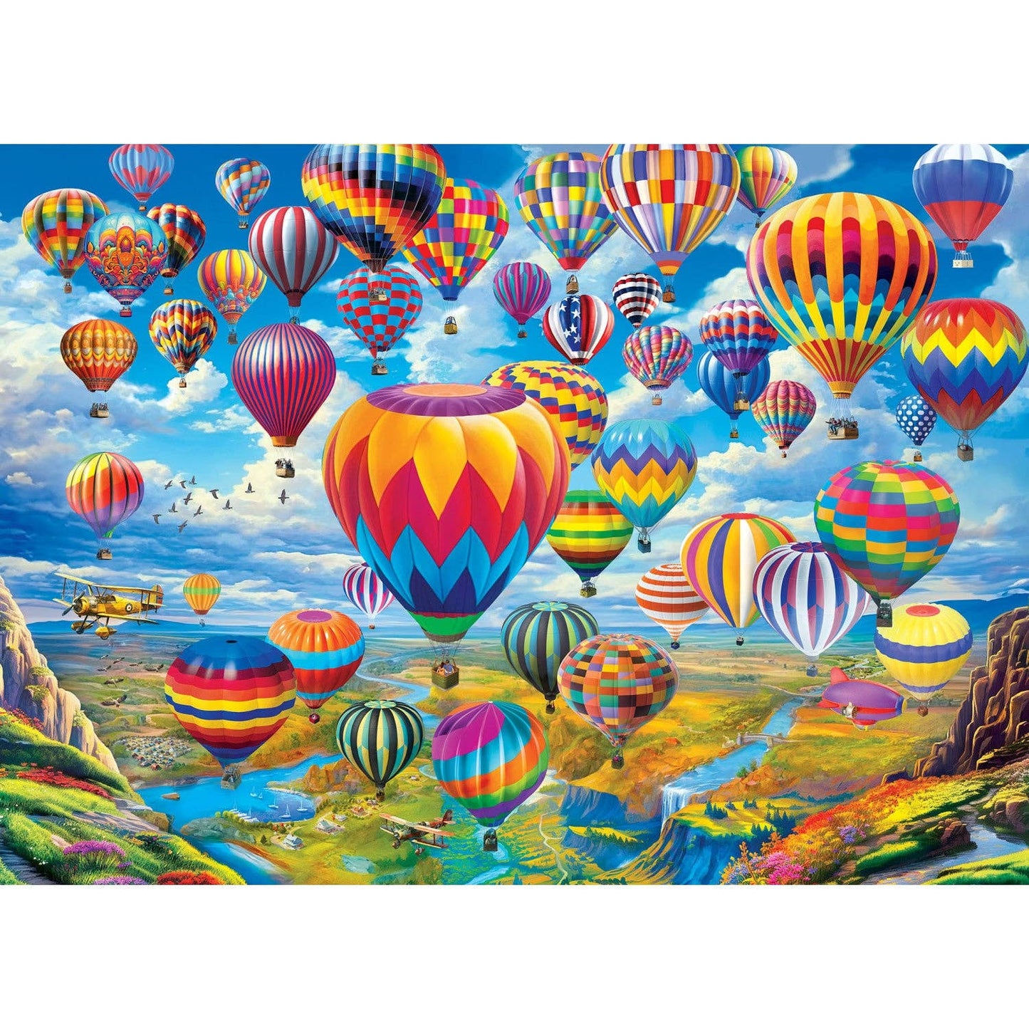 Fairs & Festivals - Hot Air Balloon Festival 1000 Piece Puzz
