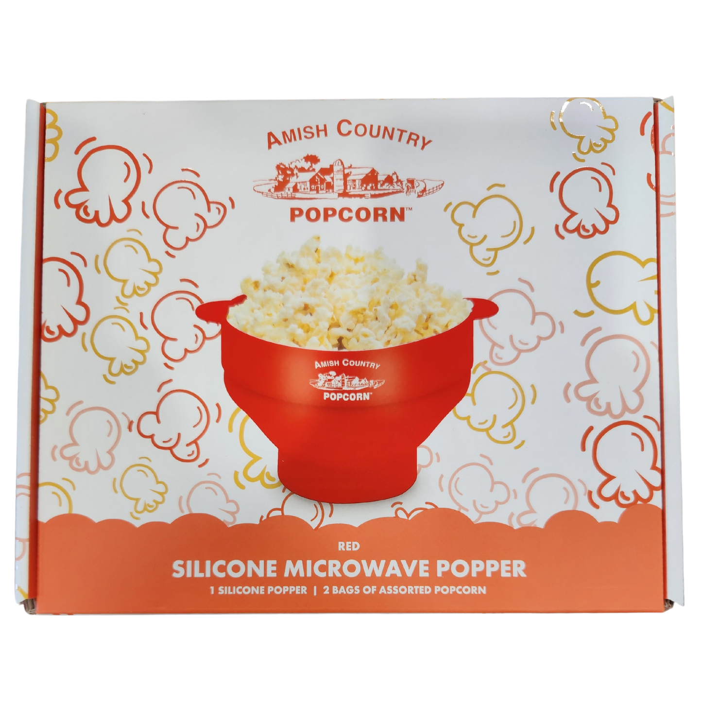 Silicone Microwave Popper: Blue