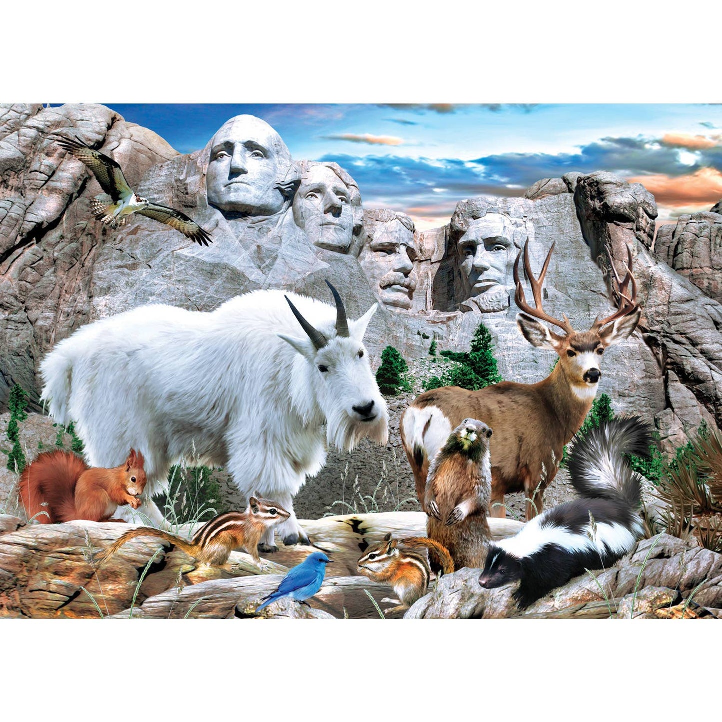 Mount Rushmore National Memorial 500 Piece Puzzle