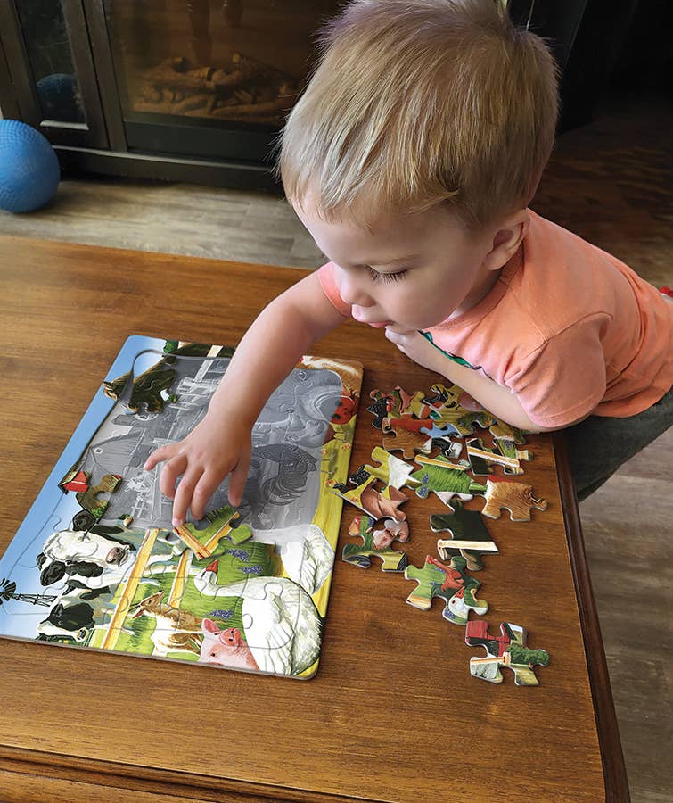 Farmyard Welcome (tray) 35-Piece Cobble Hill Puzzle