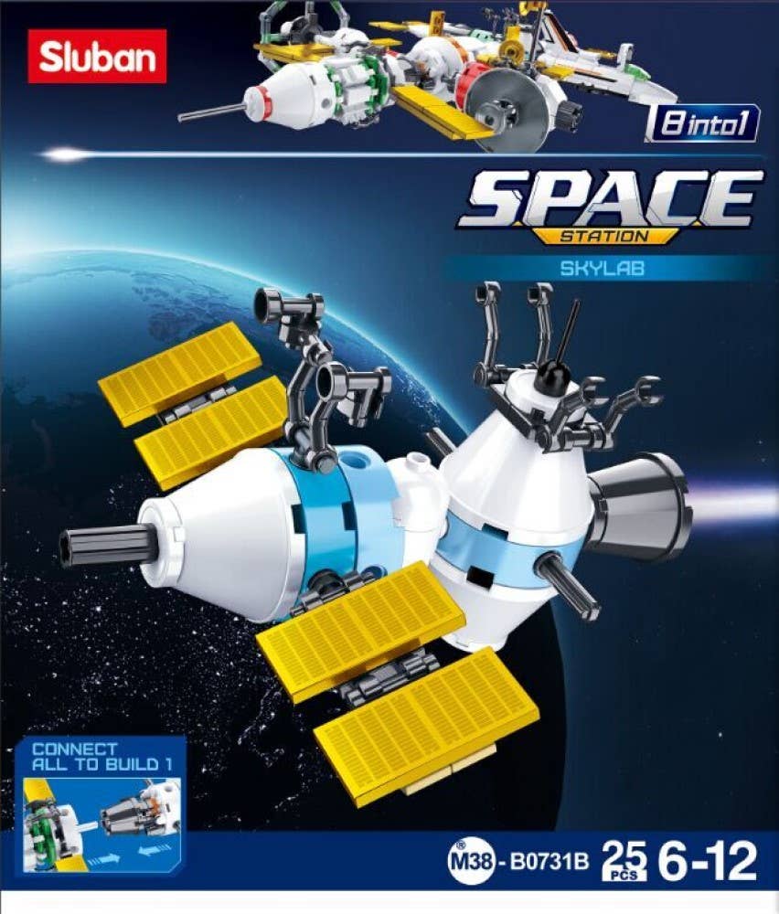 Space International Space Station Building Brick Display Set: 731 Display Set