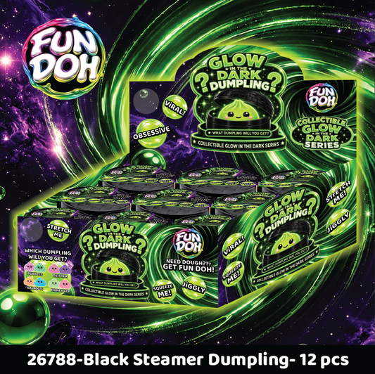 Fun Doh Glow In The Dark Mystery Dumpling Black Baskets: Wholesale Price