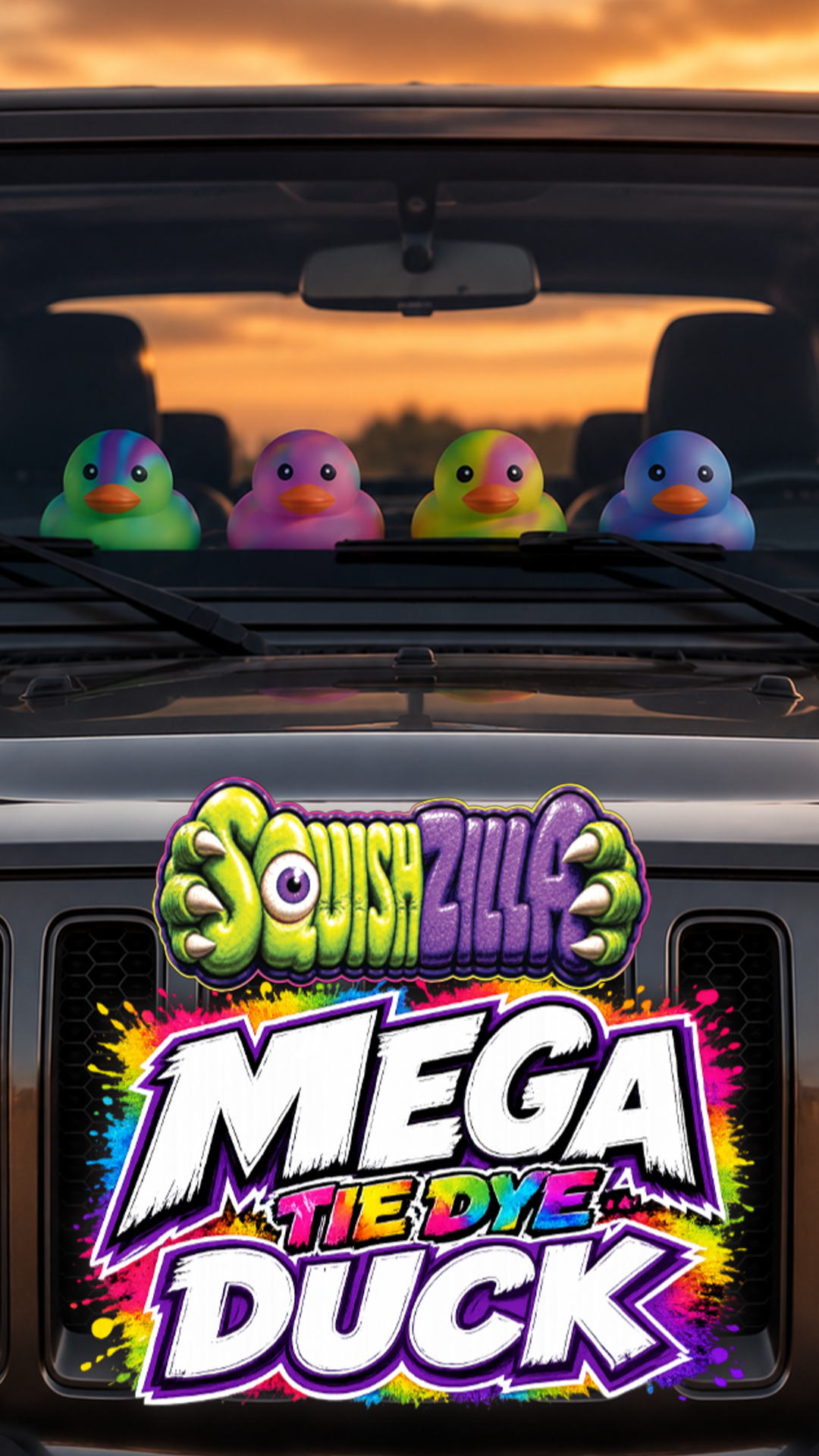 Fun Doh MEGA Squishy Tie Dye Duck Toy Variety - 8/Display: Wholesale Price