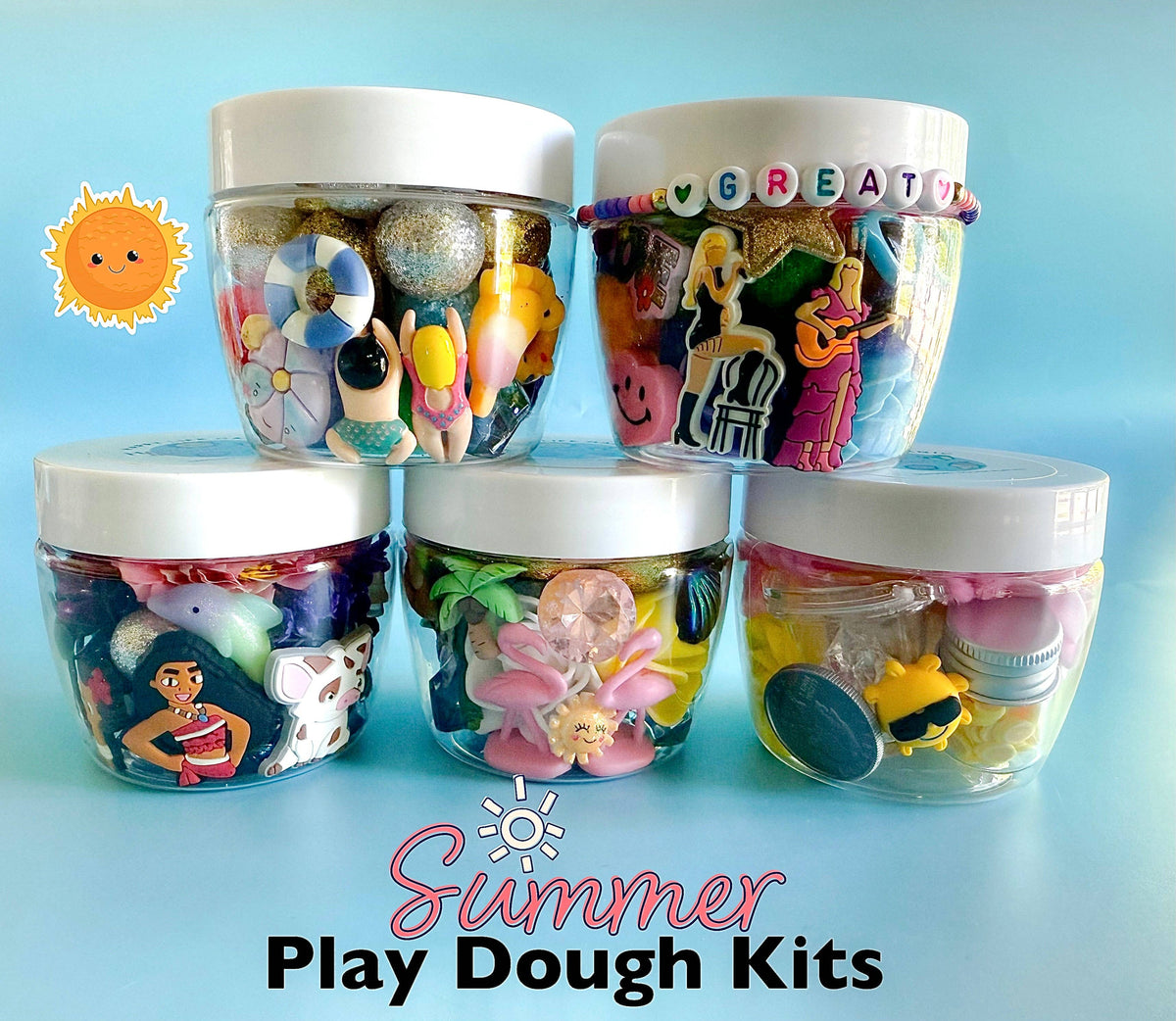 "Summer" Play Dough Jars: Insect Explorer 4oz.