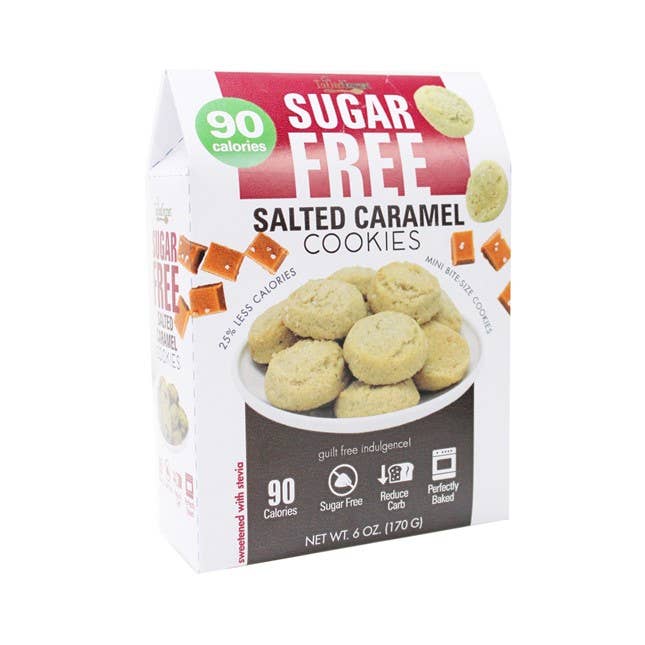 Sugar Free Cookies- Peanut Butter, Choc Chip, Salted Caramel: Assorted - 4 of Each
