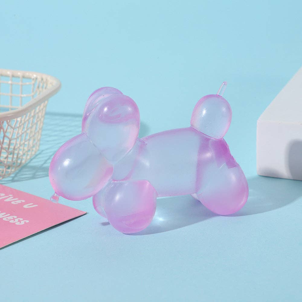 Balloon Dog TPR Squishy Toy Slow Rising Stress Relief Squeeze Toy: Random color / 1 pc