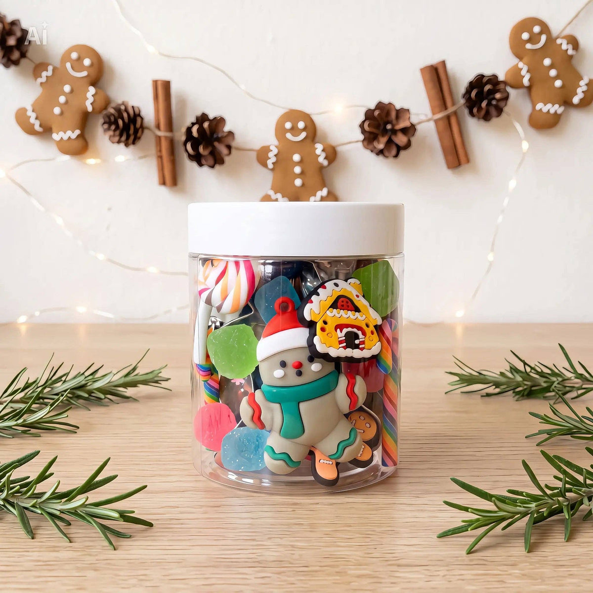 Christmas Dough Jars: 8 oz. Make a Gingerbread Cookie