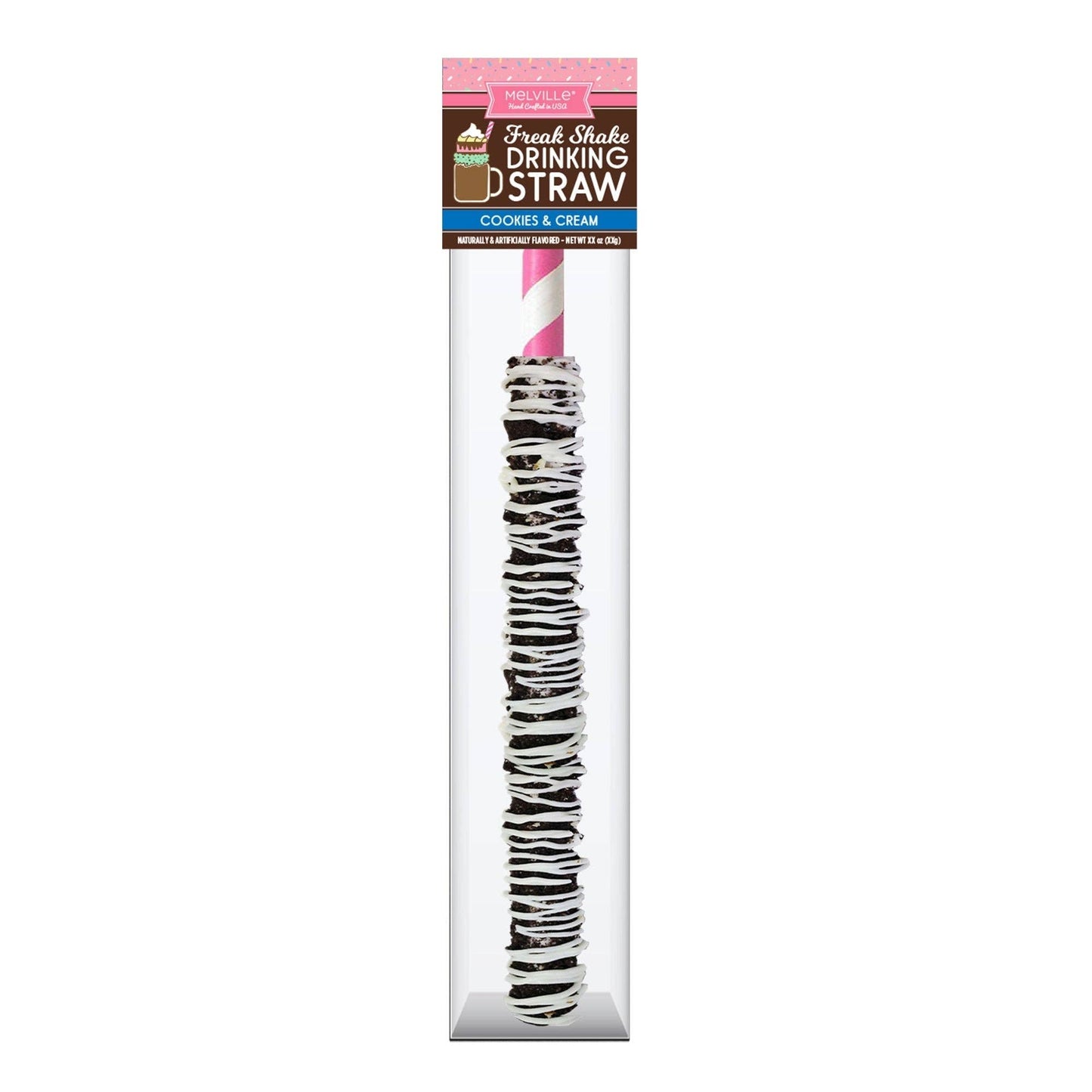 Freak Shake Candy-Coated Drinking Straws: Assortment with display