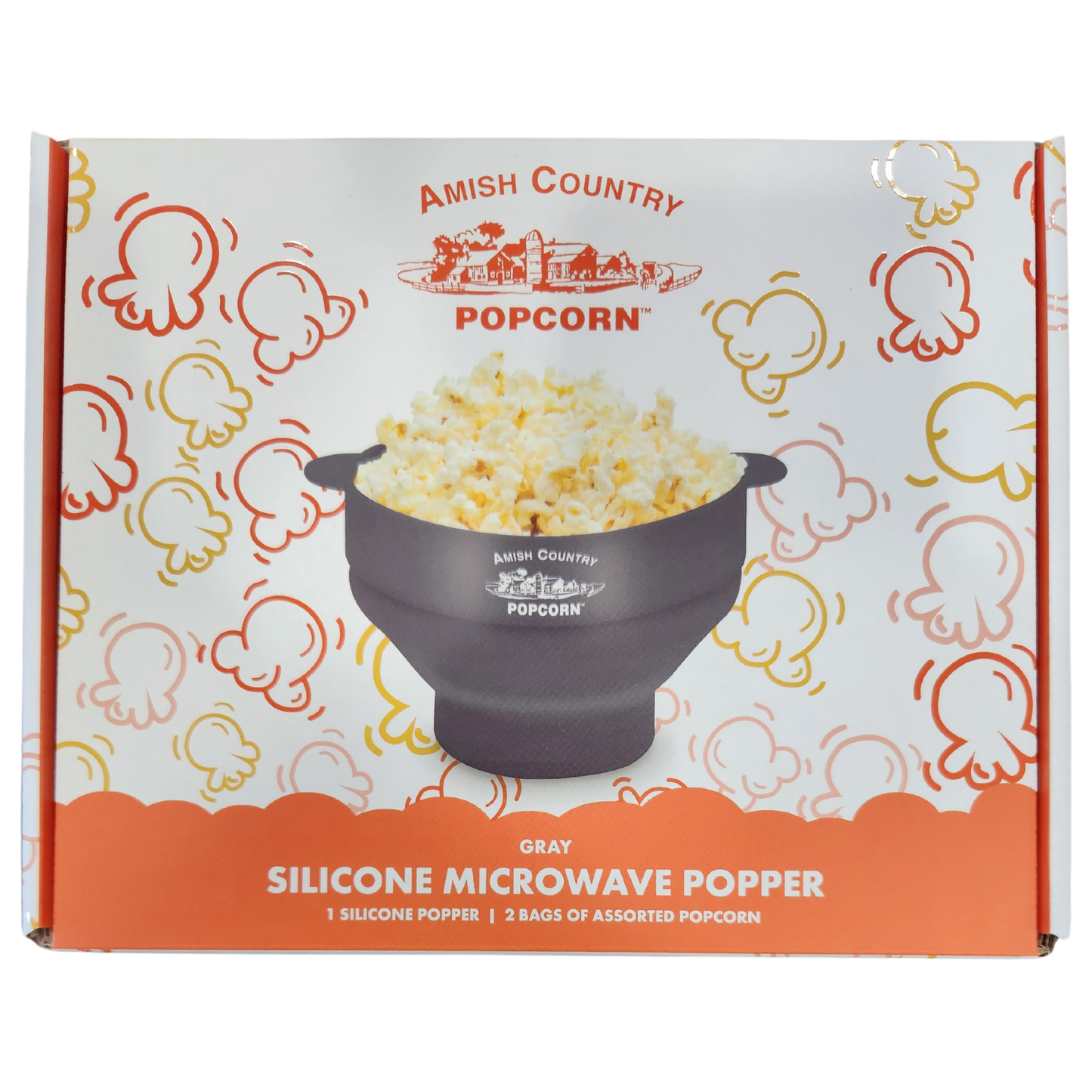 Silicone Microwave Popper: Blue
