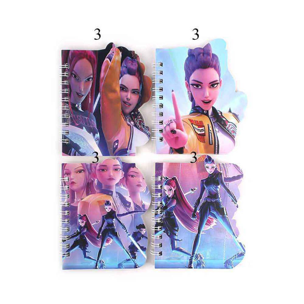 12PCS - Kpop Demon Hunters HUNTRIX Printed Notebook